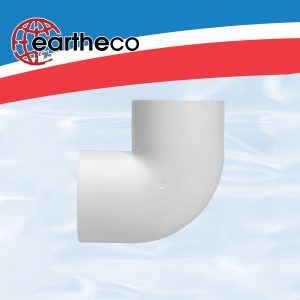 PVC 90 Deg Bend White 50mm